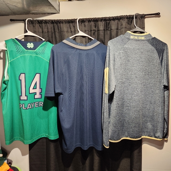 Notre Dame Fighting Irish Bundle Lot Of (3) ND Fighting Irish Tops Jersey - Picture 5 of 8